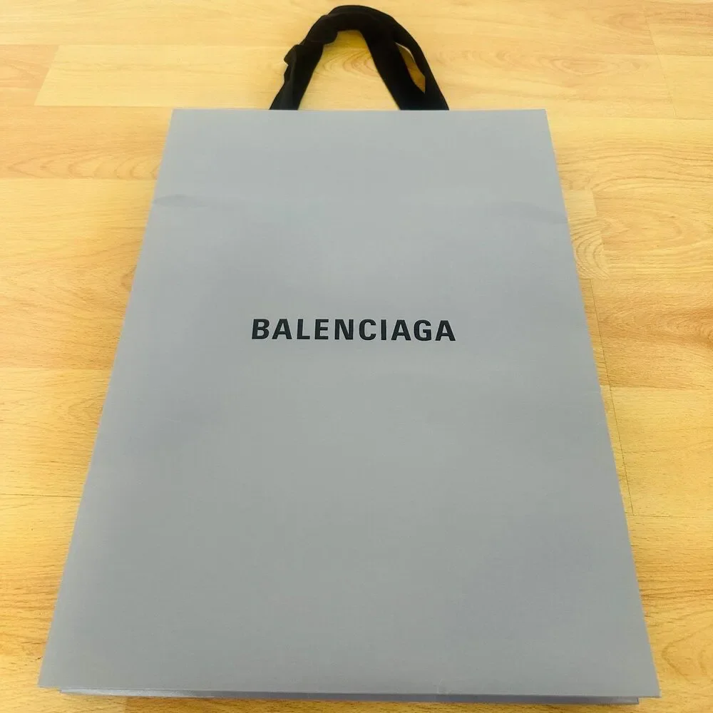 Balenciaga Paper Shopping Bag - grey medium, 17.75